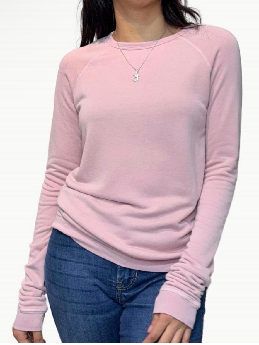 New Freecity Superfluff Lux Raglan Sweatshirt In Ballerina Large